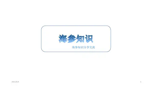 海参基础知识PPT课件