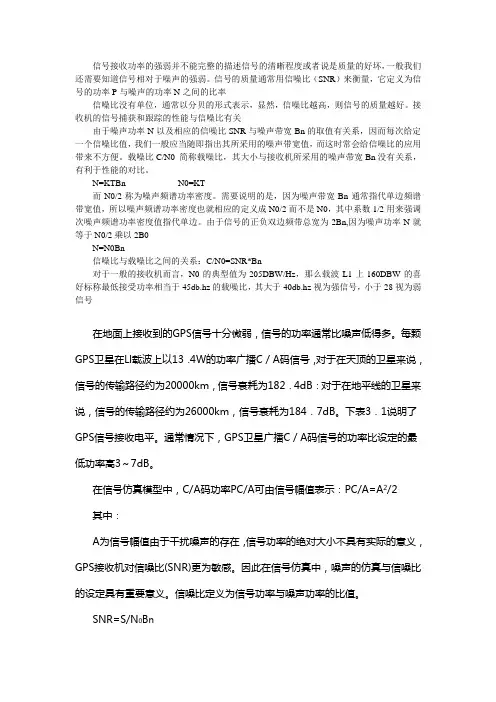 信噪比资料