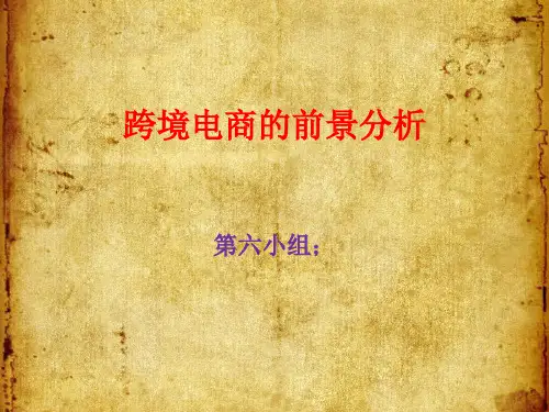 第六组——跨境电商答辩