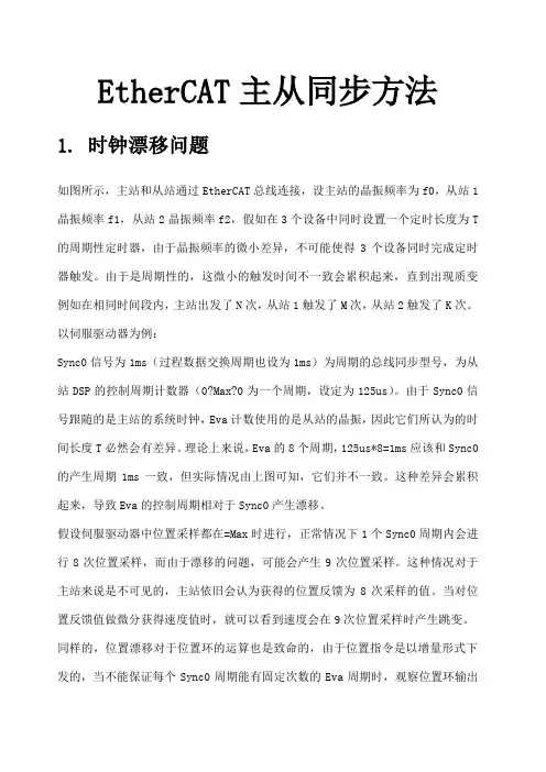 EtherCAT主从同步方法