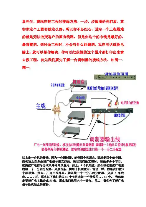 50个节目接线方法与步骤