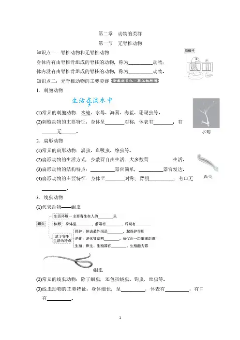 【最新版】人教版七年级上册生物第二单元第二章第一节知识点总结