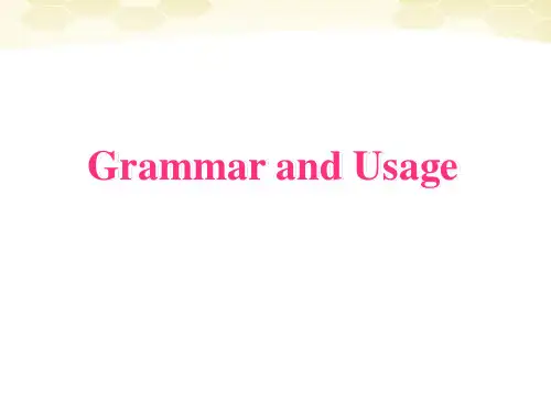 高中英语 模块五 Unit1 Grammar课件 牛津版必修5