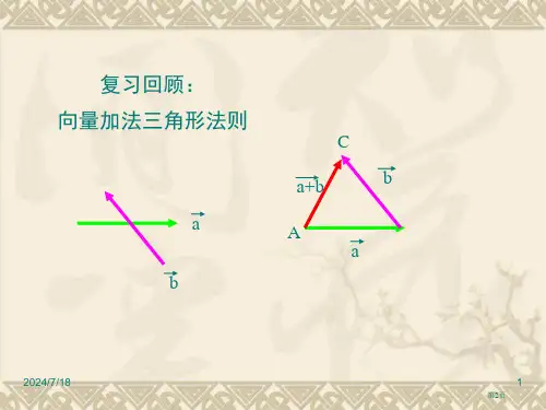 向量的运算向量的减法ppt市公开课一等奖省优质课获奖课件