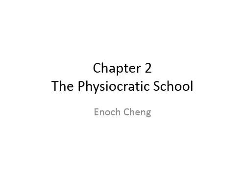 Chapter 3 Physiocrats
