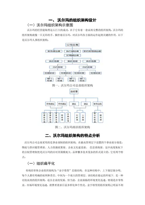 沃尔玛组织架构