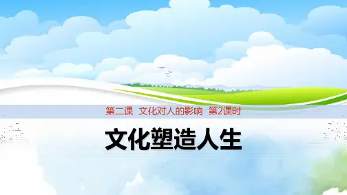 高中政治必修3精品课件5：2.2文化塑造人生