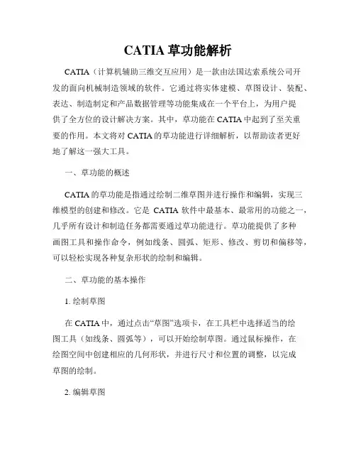CATIA草功能解析