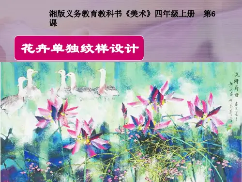 湘教版四年级美术花儿朵朵-学习活动二精品PPT课件
