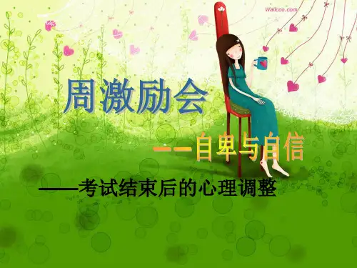 考试结束后的心理调整 ppt课件