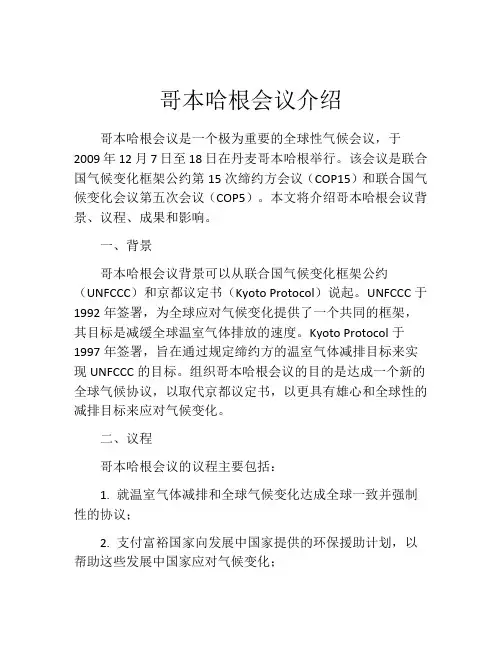 哥本哈根会议介绍