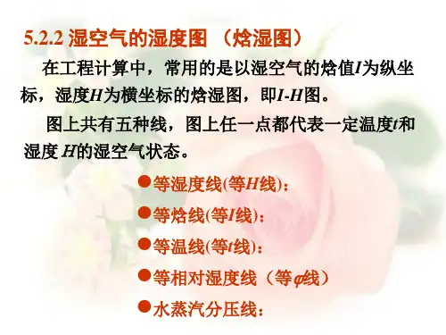 化工原理下册课件第5章 干燥(湿空气的湿度图 (焓湿图))