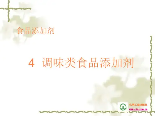 调味类食品调味剂PPT课件