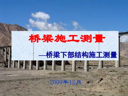 桥梁墩台施工放样讲解