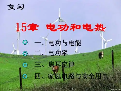 15章 电功和电热复习
