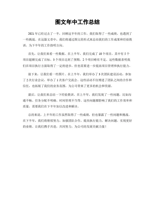 图文年中工作总结