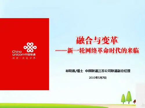中国联通融合与变革(ppt 46页)