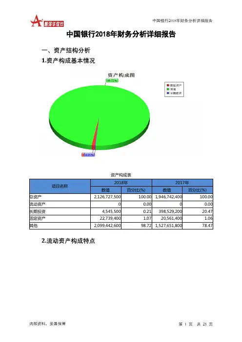 中国银行2018年财务分析详细报告-智泽华
