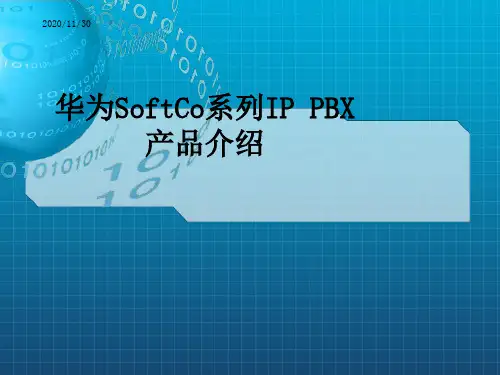 华为SoftCo系列IPPBX产品介绍