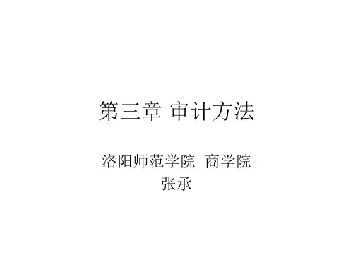 第三章审计方法