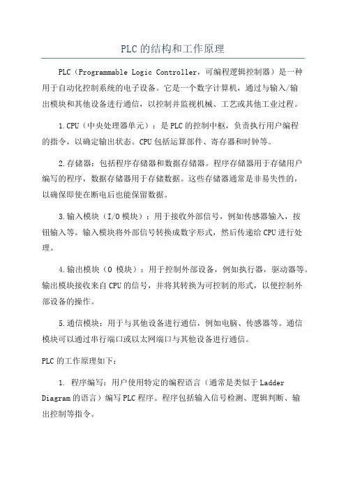 PLC的结构和工作原理