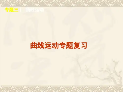 高考物理曲线运动专题复习 PPT 课件