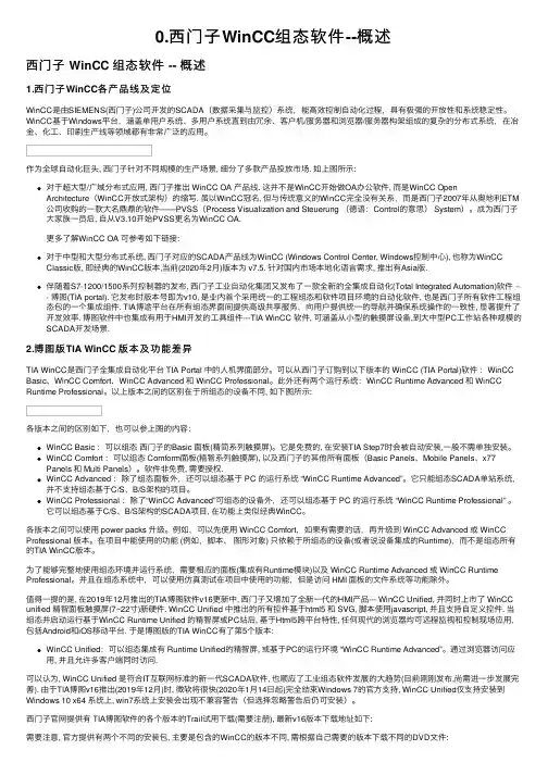 0.西门子WinCC组态软件--概述