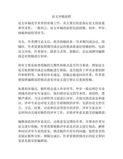 论文审稿流程