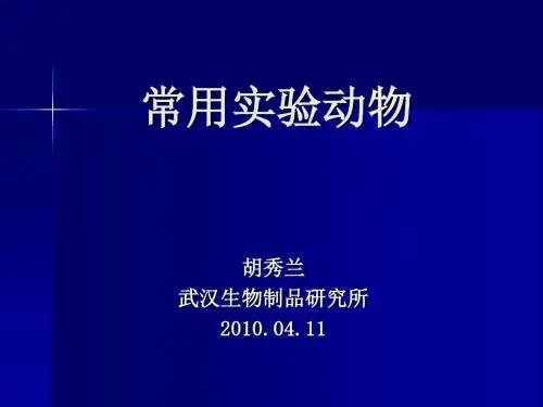 动物实验技术2常用实验动物兔、犬、猴