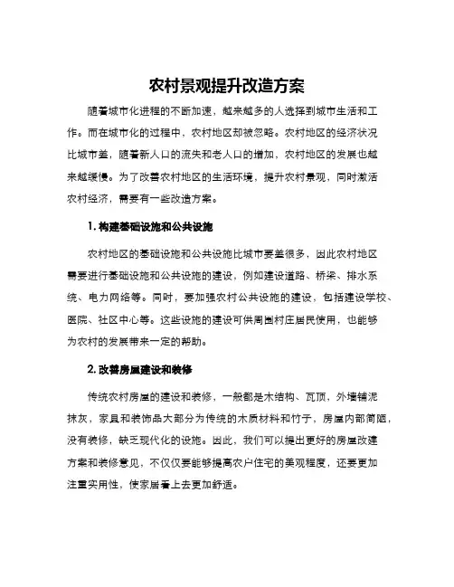 农村景观提升改造方案