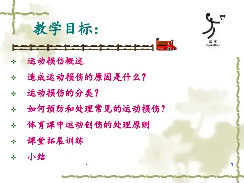 中小学生体育课运动损伤的预防和处理PPT课件