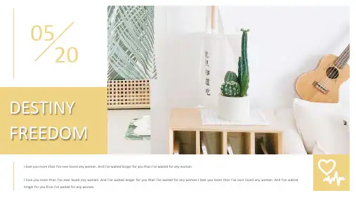 清新淡雅简约英语演讲汇报工作总结PPT模板课件