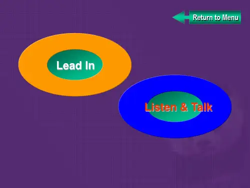 大学体验英语第三册一单元leadin