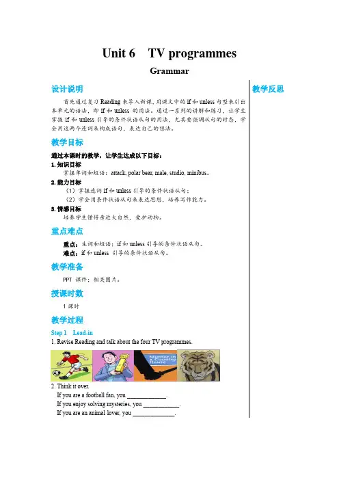 2024-2025学年译林版初中英语九年级(上)教案Unit6Grammar