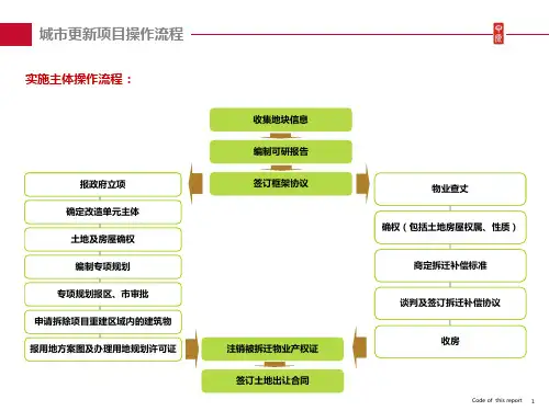 最新城市更新项目操作流程精选