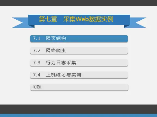 《采集Web数据实例》PPT课件