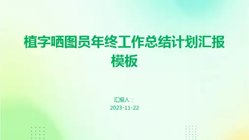 植字哂图员年终工作总结计划汇报模板