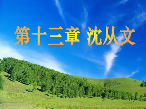 13第十三章 沈从文