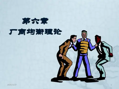 《微观经济学》第六章--厂商均衡理论PPT课件