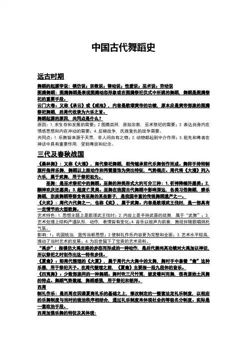 中国古代舞蹈史