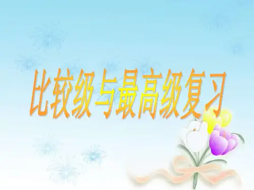 比较级与最高级复习课件