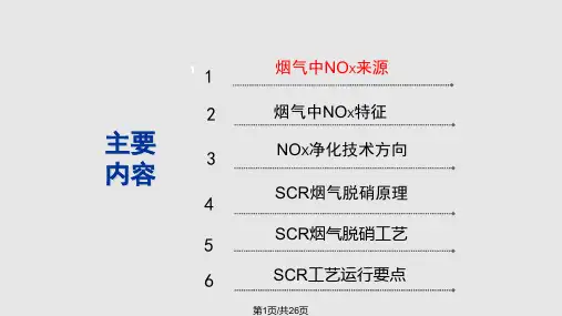 SCR烟气脱硝技术PPT课件