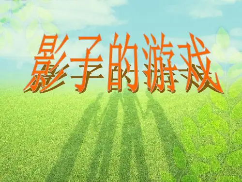 《影子的游戏》PPT课件 (共8张PPT)