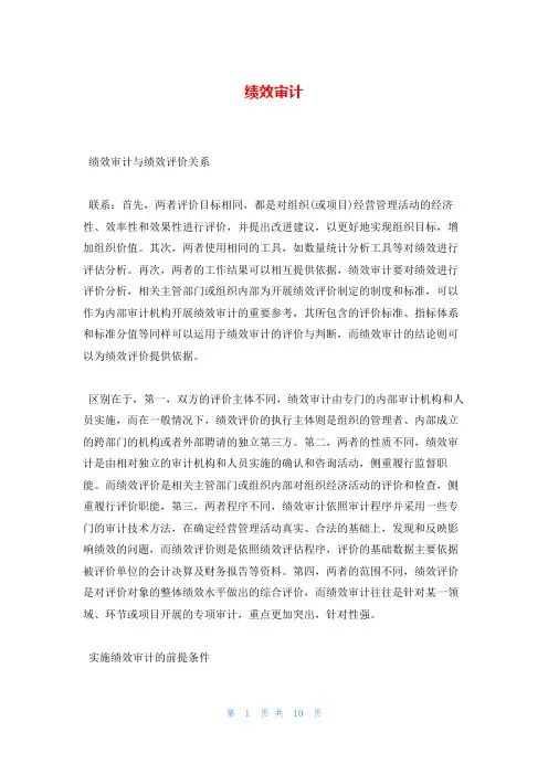 绩效审计_精品文档