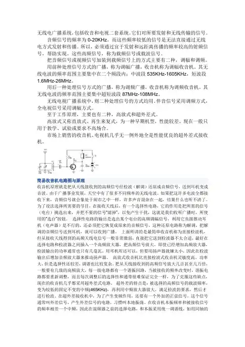 收音机原理图