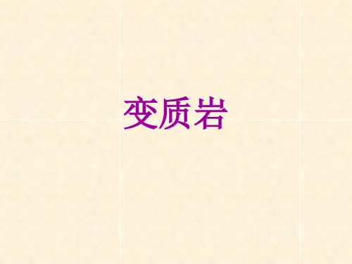 工程地质-变质岩
