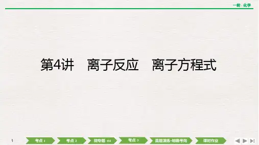 新高考化学一轮复习离子反应离子方程式课件(90张)