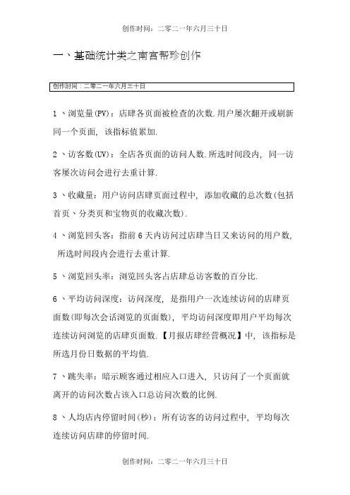 淘宝电商必懂的100个专业术语