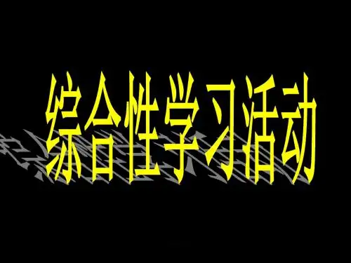 中考语文综合实践复习课件