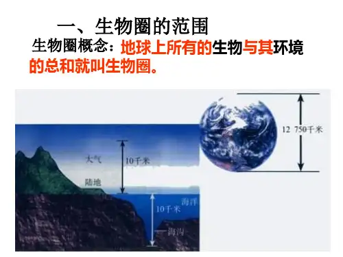 第三节生物圈是最大的生态系统ppt课件